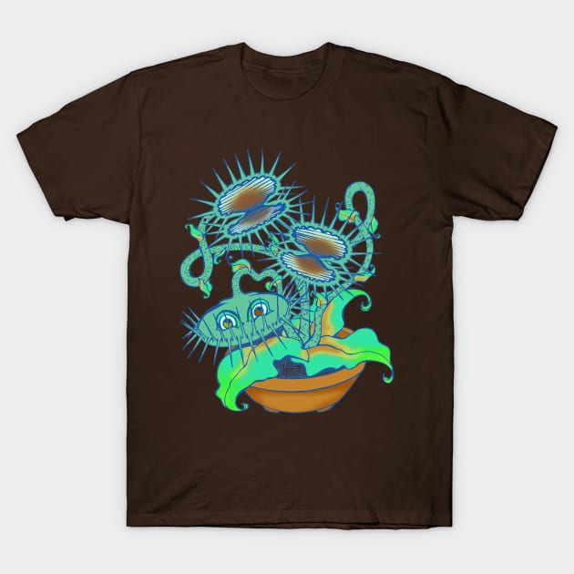 Venus Fly Trap T-Shirt by artfulfreddy